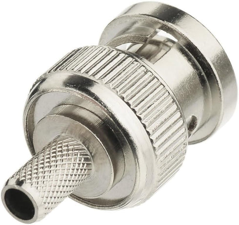 SUPERBAT BNC Crimp Connectors Kit, BNC Male + Female Crimp Solder Attachment for Low Loss Coax Cable