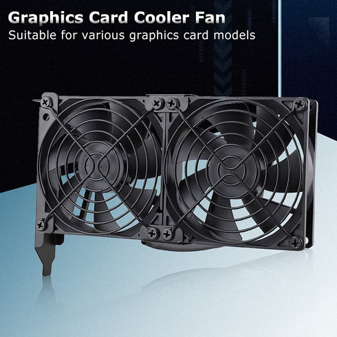 GDSTIME Graphic Card Fans, Dual 90mm 92mm Video Card Cooler for PCI Slot - VGA Fan