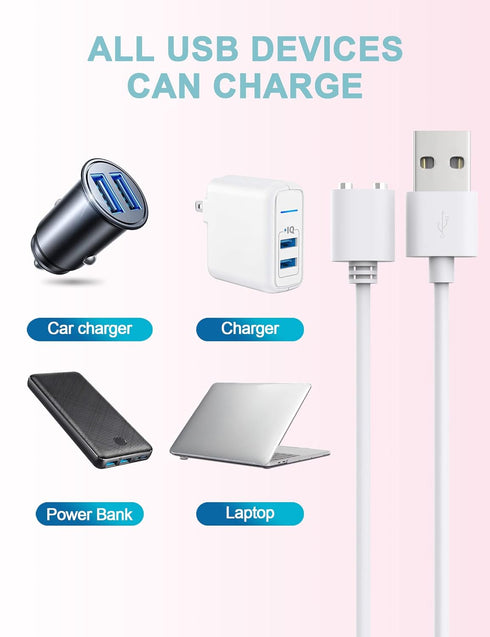 Bicmice 2.6Ft Replacement Magnetic USB DC Charger Cable (7mm/0.27in) - Perfect for your charging needs!