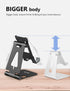Cell Phone Stand for Desk, Adjustable Desktop Phone Holder Stand, Foldable Mobile Phone Dock for iPhone 15, 14, 13, 12,