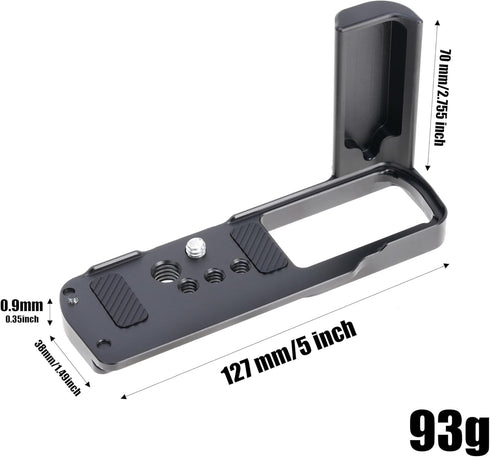 FOTGA S9 S9 JLwin L-Bracket Side Handle Tripod Mount Quick Release Base Plate for Panasonic Lumix Mirrorless Video