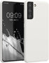 kwmobile Case for Samsung Galaxy S21 - TPU Silicone Phone Cover with Soft Finish, White Matte