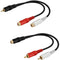 Xsusmdom Combo-Pack RCA Splitter Y-Adapter Kit (1 Male to 2 Female and 1