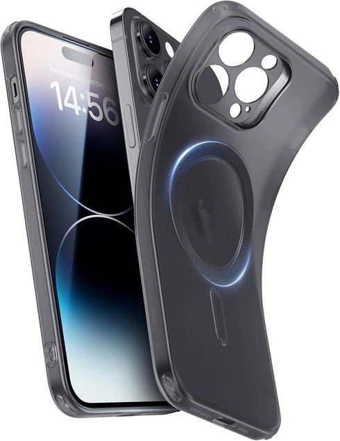 ESR iPhone 14 Pro Case, Frosted Black Military-Grade Protection, Compatible with MagSafe, Resists Scratches