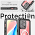 Miimall iPhone 15 Pro Waterproof Case, Built-in Screen Protector, Military Drop Proof, Rugged Cover - Gray