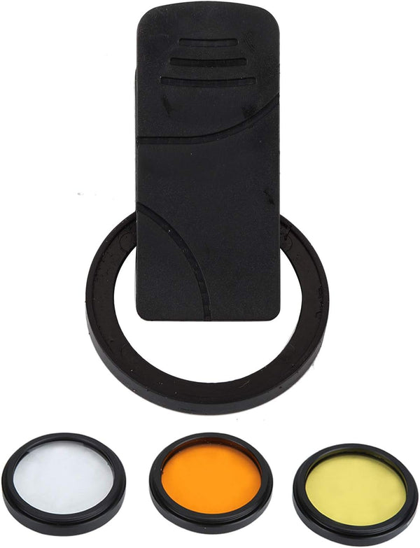 Tiiyee Fish Tank Photography Lens, Seawater Coral Cylinder Lens with Macro Filter Aquarium