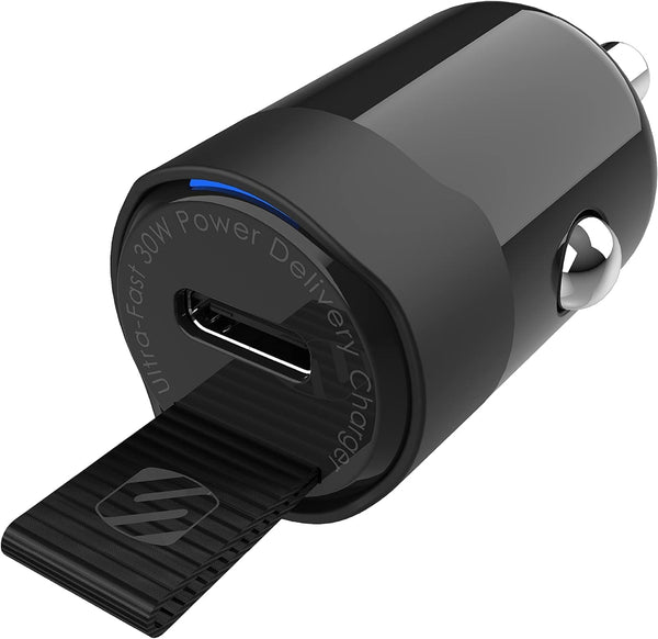 Scosche CPDC30 Car Charger - USB-C Single Port 30W Power Delivery