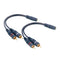 3.5mm Female to 2 RCA Male Stereo Audio Y Cable, 2 Pack, Gold Plated Plug RCA Splitter for TV, Computer, Speakers