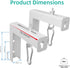 GZQIUYI 6 Inch 66lbs, Universal Projector Screen Pull Down Mount Kit, Projector Screen Ceiling & Wall Mount, Adjustable