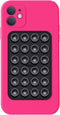 PKYAA Silicone Suction Phone Case Mount, Adhesive Accessory for Smartphones, Hands-Free Mirror Holder, Black