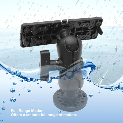 Fish Finder Mount Base, Universal 360 Degree Swivel Mounting Plate