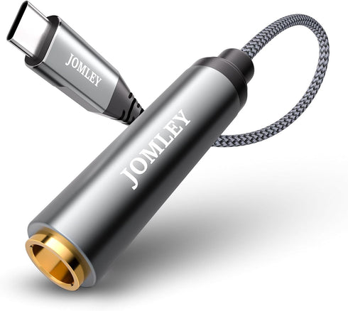 JOMLEY USB C to 1/4 Headphone Adapter 3.3ft/1M, 1/4 Inch 6.35mm TRS Female