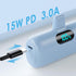 Small Portable Charger for iPhone, Upgraded 5000mAh PD Fast Charging Power Bank, Mini Plug-in Battery Pack, Compatible
