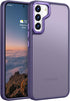 Rayboen Samsung Galaxy S22 Case, Matte Purple Translucent Frosted Hard Back, Slim Anti-Scratch Silicone Edge Cover.