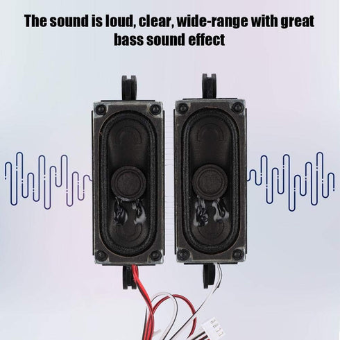 EBTOOLS TV Speaker, 2Pcs 4 Ohm 5W TV Box Speaker Loudspeaker Sound Amplifier Unit for LCD TV Advertising Player