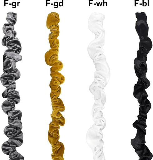Antique House 2 Pack 3.28 Chandelier Chain Cover Touch Fasteners Black Feet Brushed Polyester Fabric Chain Sleeve