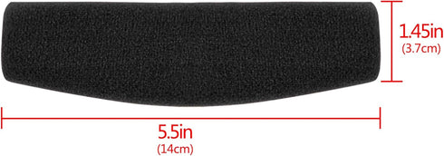 Geekria Velour Headband Pad for Sennheiser HD 598/598SE/598CS/595/569/559/558/555/518/515 Game ONE PC360 (Black)