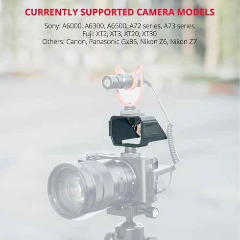 3 A6500/6300 XT2/3/20/30 Plastic Camera Selfie Vlog Flip Up Mirror Screen Cold Shoe Mounts Compatible with Sony