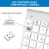 Foloda Wireless Number Pad, Portable 2.4Ghz USB 10 Keys Financial Accounting Numeric Keypad for Laptop, PC