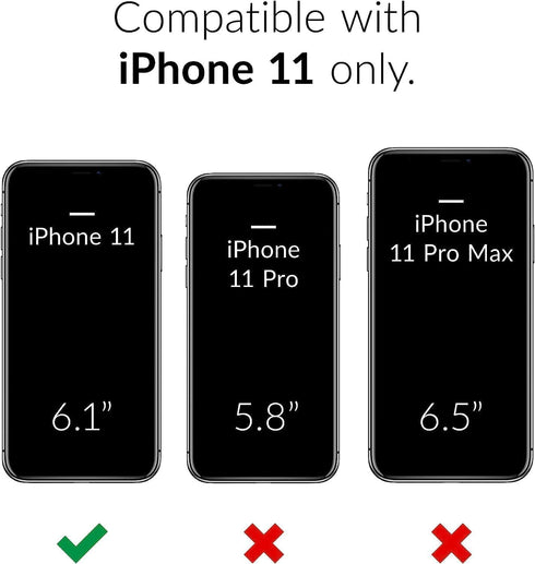 oakxco Thin Slim Clear case for iPhone 11, Transparent Hybrid Hard Shell Plastic & Soft Silicone Rubber Bumper, Non-Yellow Acrylic Protective Lightweight Cover for Women, Purple Lavender