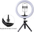Leenconghui 1/4"-20 Universal Phone Holder for Ring Light, and Hot Shoe Adapter, Flexible Phone Mount for Ring Light