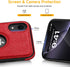 Classy Design Luxury Leather Ultra Slim Phone Case for iPhone XR, Full Body Non-Slip Grip 6.1 Inch (Red)