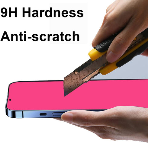 iPhone 11 / XR 6.1" 2-Piece Anti-Spy Tempered Glass Screen Protector - Privacy, Anti-Blue, Mirror Gradient Colorful