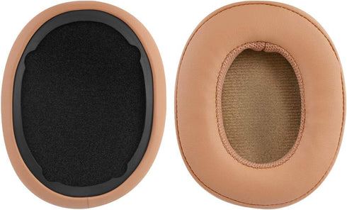 Geekria QuickFit Replacement Ear Pads for Skullcandy Crusher Wireless/Evo/ANC, Hesh 3/EVO/ANC, Venue ANC (Brown)