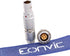 Eonvic 0B 4 Pin Aviation Connector, Push Pull Circular Connector Plug for Arri LBUS FIZ MDR Wireless Focus (4 Pin, Egg