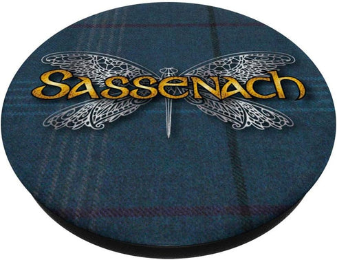 Sassenach Dragonfly Blue | Scottish Gift PopSockets Swappable PopGrip