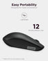 Lenovo 530 Wireless Mouse, Full Size for PC, Laptop, Windows Computer, 2.4 GHz Nano USB Receiver, Ambidextrous Design,