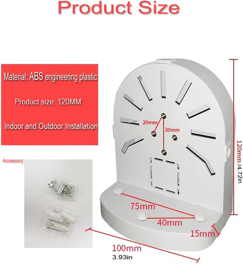 Universal Wall Mount Bracket for Dome Security Camera,Security Camera Junction Box, CCTV IP Surveillance Cameras Holder, ABS Plastic Indoor Outdoor Dome Camera Mount Box(2 Pack)