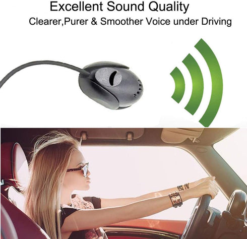 3.5mm Car Microphone with 9.85 Feet Assembly Cable Mic for Head Unit Bluetooth Enabled Stereo, Radio, GPS and DVD