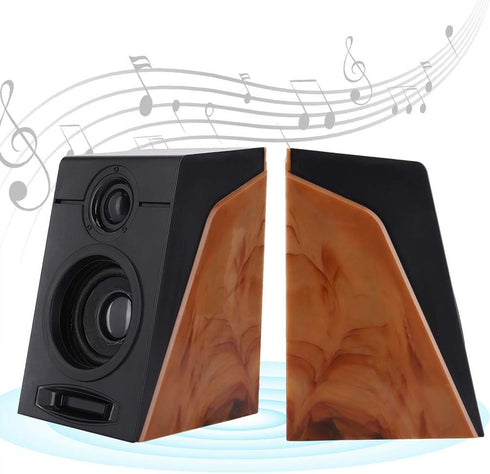 Heavy Bass Computer Speakers - HiFi Sound Subwoofer with Non-Slip Mat for TV, Computer, Tablet, Phone