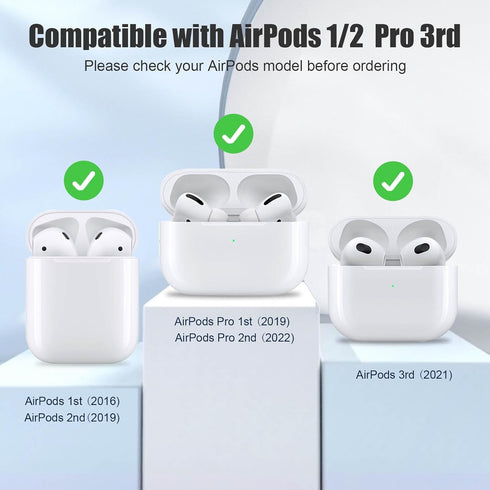 1 Pack Ultra Strong Magnetic Anti-Lost Straps for AirPods, Colorful Soft Silicone Sports Lanyard Compatible with AirPods 1&2 / AirPods 3rd / AirPods Pro 1st&2nd Gen, Neck Rope Cord- White by Mooyavia