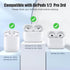 1 Pack Ultra Strong Magnetic Anti-Lost Straps for AirPods, Colorful Soft Silicone Sports Lanyard Compatible with AirPods 1&2 / AirPods 3rd / AirPods Pro 1st&2nd Gen, Neck Rope Cord- White by Mooyavia