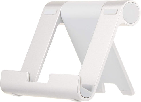 Amazon Basics Multi-Angle Portable Foldable Stand for Tablets, E-readers and Phones, Non-Slip Desktop Holder for iPads