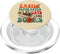 Cute Book Lover PopSockets PopGrip for MagSafe, Groovy Easily Distracted by Cats and Books