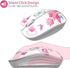 TENMOS M101 Wireless Mouse - Cute Silent Computer Mice with USB Receiver, 2.4G Optical Travel Mouse 1600 DPI (butterfly)