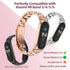 MIJOBS Strap for Xiaomi Mi Band 6 Mi Band 5, Metal Strap Compatible with Mi Band 4 Mi Band 3
