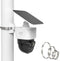 Outdoor Pole Mount for eufy Solocam S340, No Drill Mount, White, 1 Pack