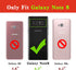 for Galaxy Note 8 Phone Case with Ring Stand Lanyard Strap Drop Protection Shockproof 2-Layer Protective Cover Cute Bling Glitter Girls Women Case for Samsung Note 8 - Rose Gold