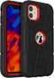 Grifobes Case for iPhone 11/iPhone XR, 6.1 inch, for Kids Boys Children (Black+Red)
