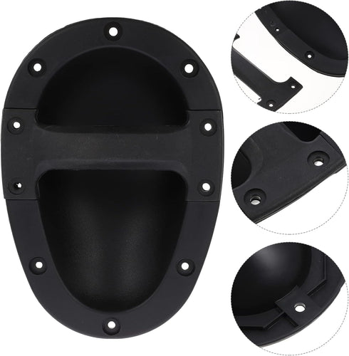 Guitar Accessories Speaker Carry Grasp Cabinet Handle, Black Chest Speaker Box Recessed Handle with Grip (2pcs)