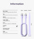 Ringke USB C to Lightning Charger Cable (2M / 6.56 FT) for Fast Charging, High Speed Data Transfer Pastel Cord