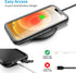 SPORTLINK Waterproof Case for iPhone 12, Full Body Shockproof Dustproof with Screen Protector, Black