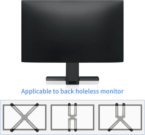 Pholiten VESA Mount Bracket Adapter Monitor Arm Mounting Kit for Screen 13 to 27 inch,75mm or 100mm VESA