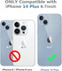 iPhone 14 Plus Waterproof Case, Shockproof Dustproof with Built-in Screen Protector, Magnetic Ring, 6.7", Teal