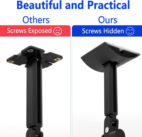 Speaker Wall Mount Ceiling Mount for Samsung 9500S Rear Speaker, Tilt and Swivel Adjust Mounts