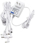 HUZUM 4.5V 6 Power Adapter with Output Jacks Compatible with Lemax Lighted Accessory AC DC Power Adapter for X'Mas